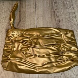 Gold Women's Clutch Bag
